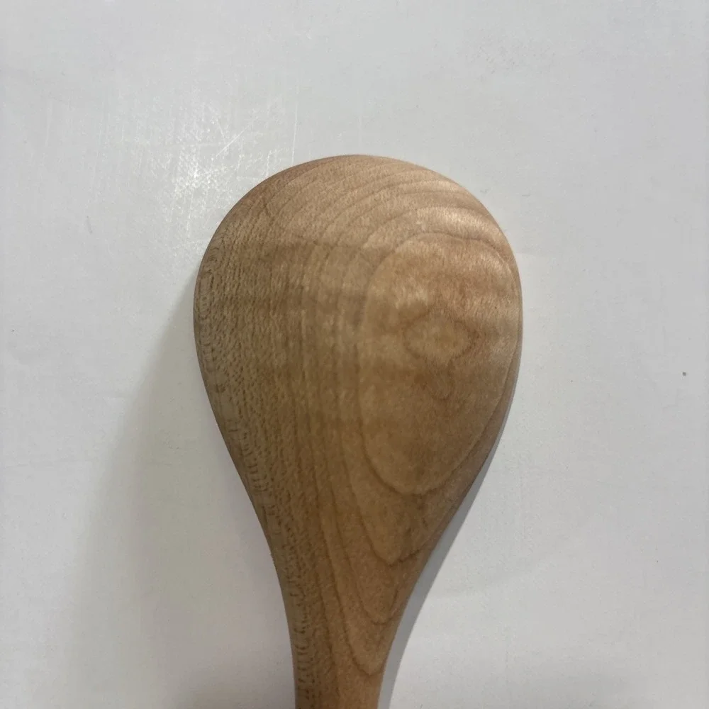 Signed Paul Rutgers Handcrafted Small Wooden Spoon Teaspoon Condiments New